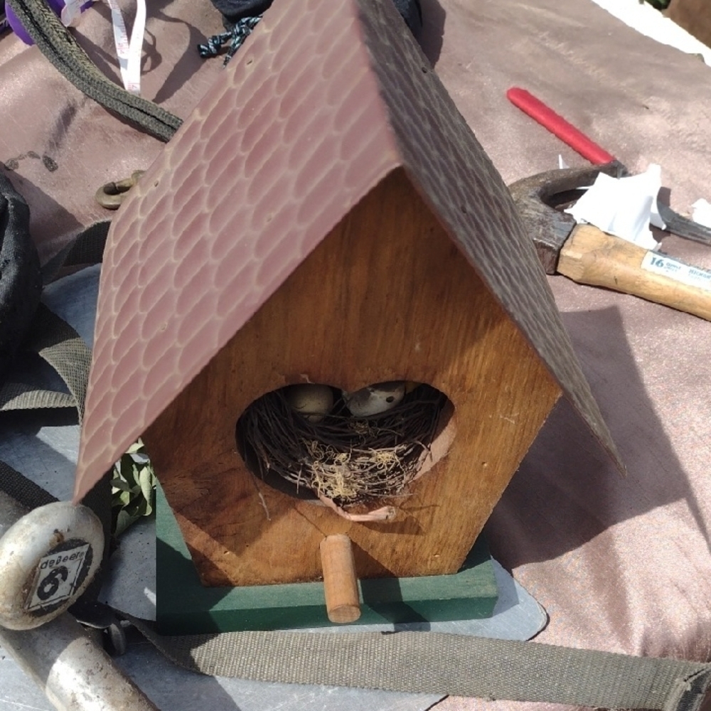 Rustic Brown Wooden Birdhouse